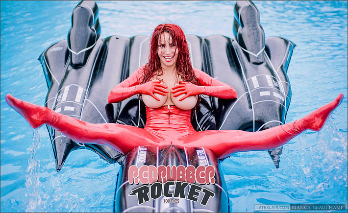 Bianca Beauchamp with inflatables naked