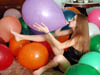 Gothballoons girls pop balloons naked